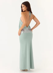 Marcie Halter Maxi Dress - Mint