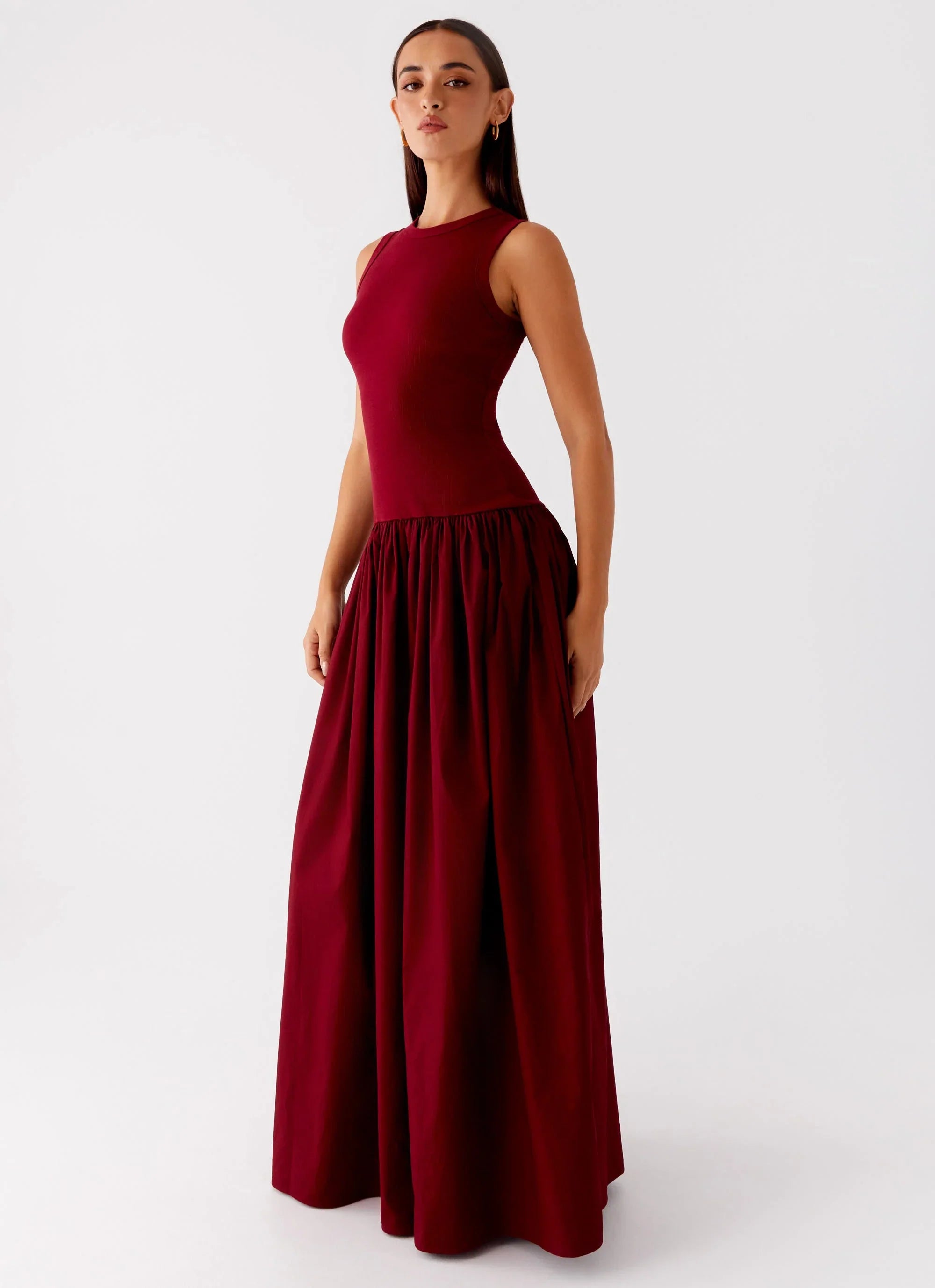 Shivani Maxi Dress - Maroon