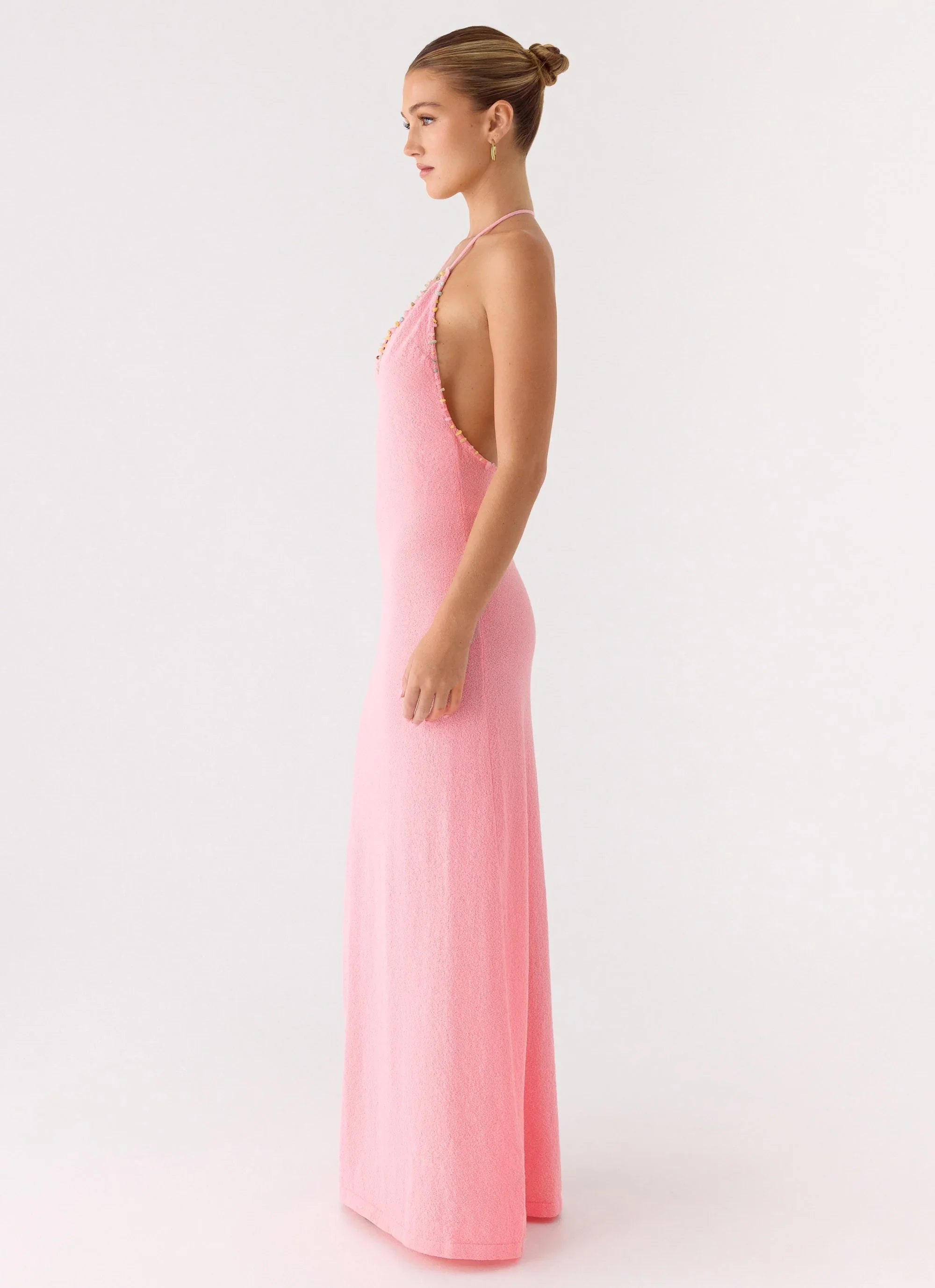 Jianna Knit Maxi Dress - Pink