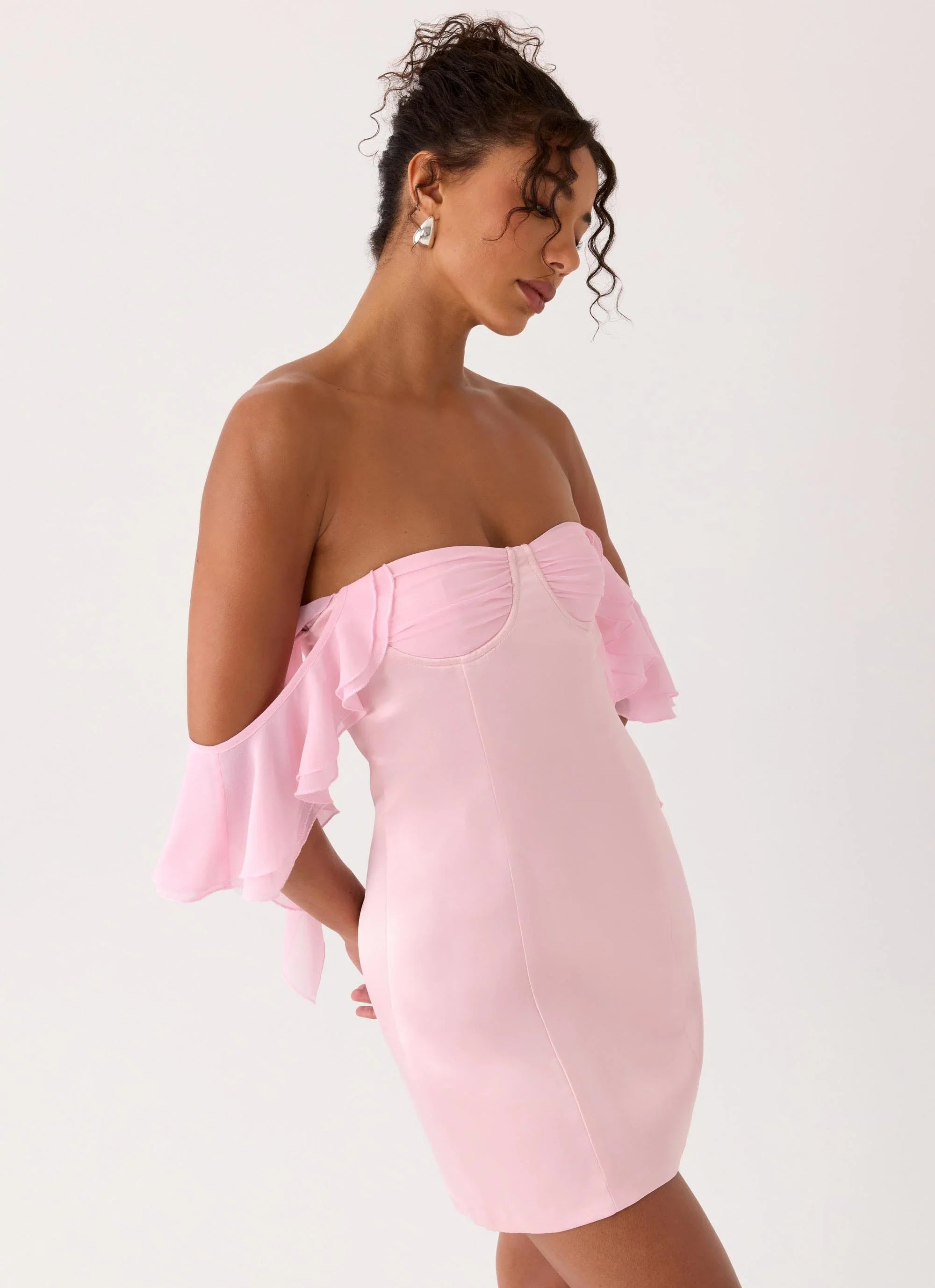 Bex Strapless Mini Dress - Pink