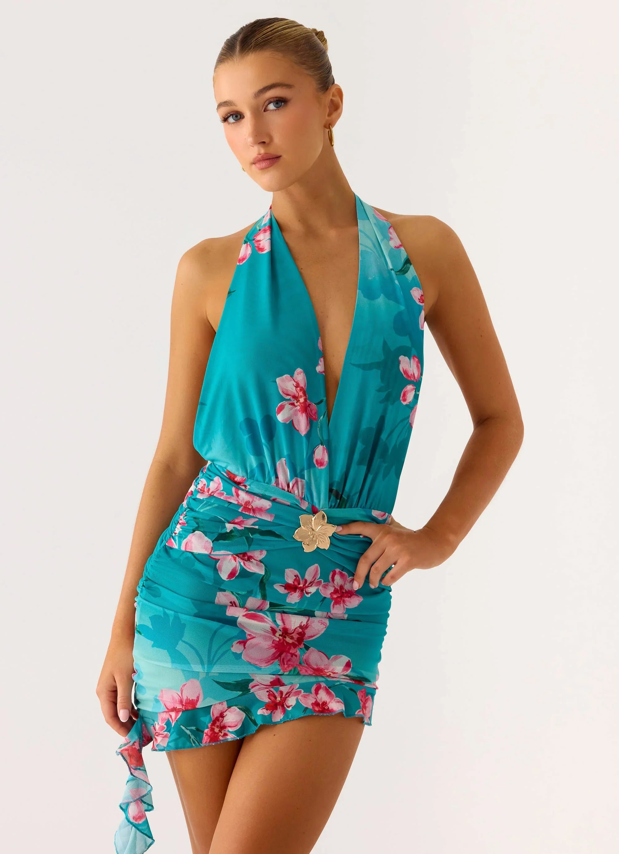 Samar Mini Dress - Petal Reef